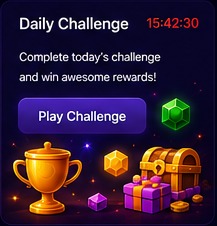 Daily challenge rewards